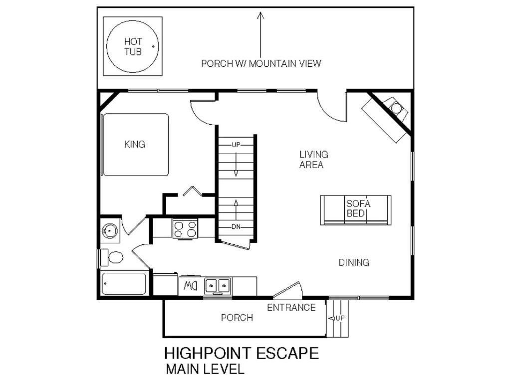 蓋特林堡Highpoint Escape别墅 外观 照片
